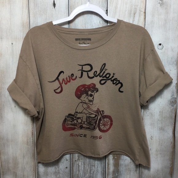 True Religion Tops - True Religion Custom Crop Top Skull Size Large True Religion Tops - True Religion Custom Crop Top Skull Size Large